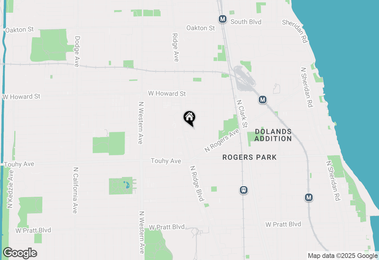 Map of 7340 N Hoyne Avenue #G, Chicago, IL 60645