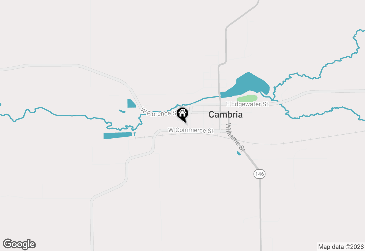 Map of 317 Roberts Street, Cambria, WI 53923