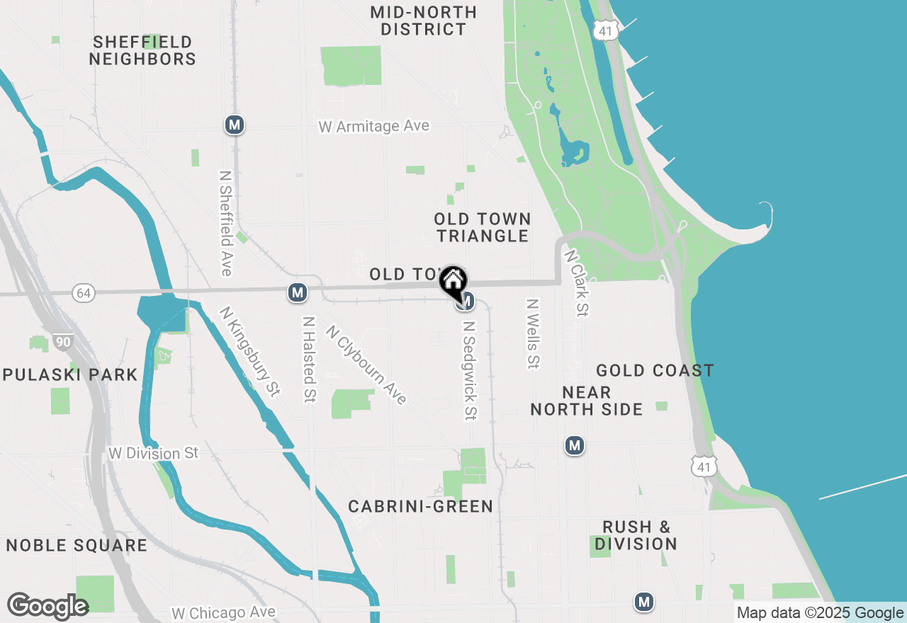 Map of 1521 N Hudson Avenue #2, Chicago, IL 60610