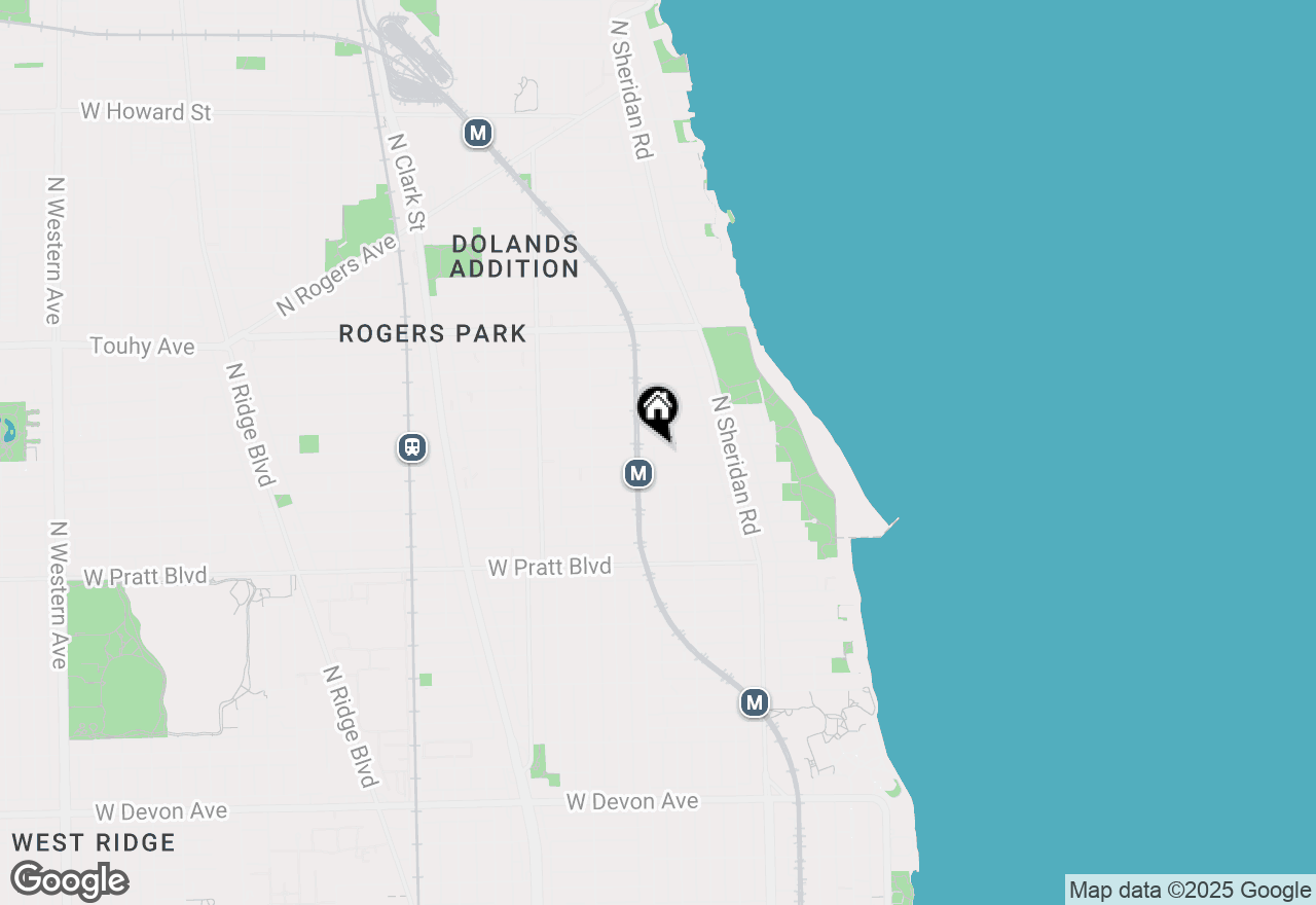 Map of 1339 W Lunt Avenue #3M, Chicago, IL 60626
