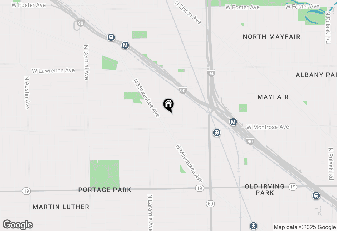 Map of 5043 W Sunnyside Avenue, Chicago, IL 60630