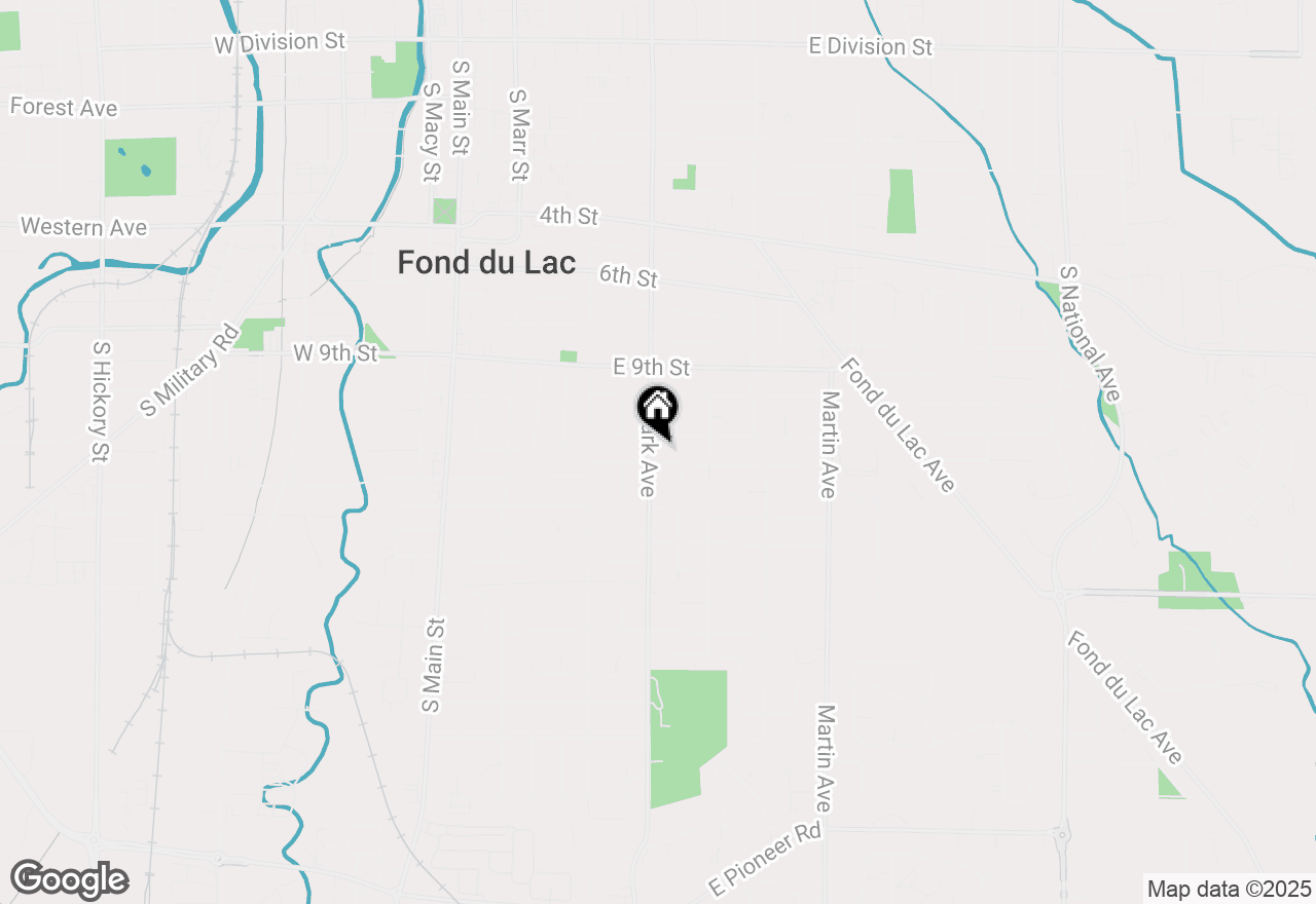 Map of 447 S Park Ave, Fond Du Lac, WI 54935
