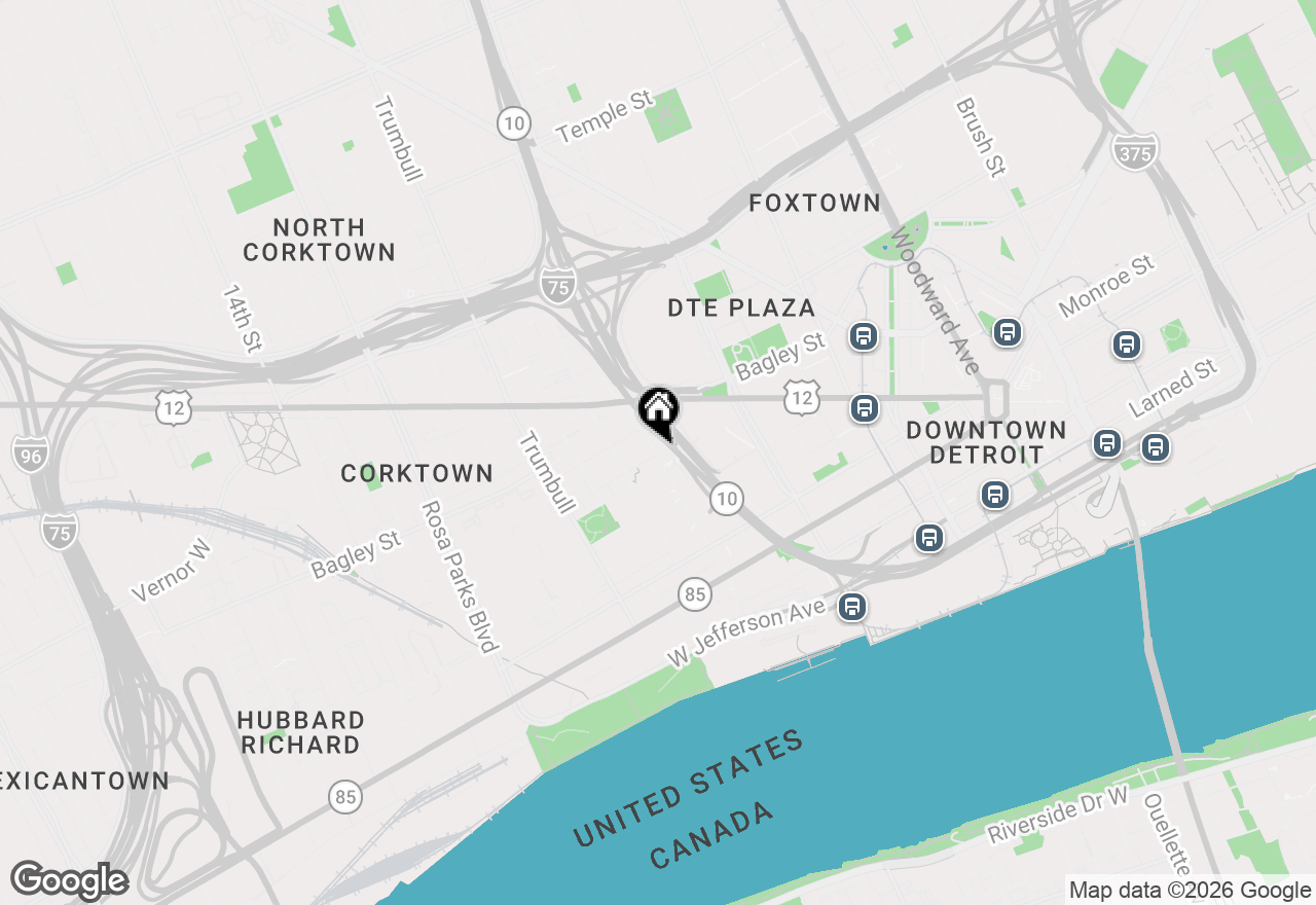 Map of 1430 6th St, Detroit, MI 48226