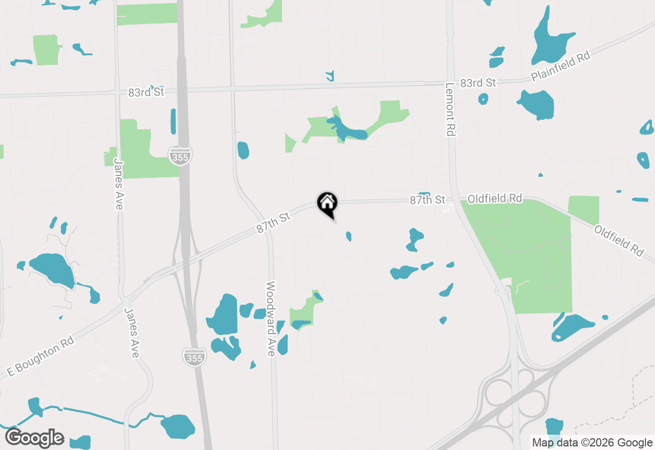 Map of 8724 Coventry Drive, Woodridge, IL 60517