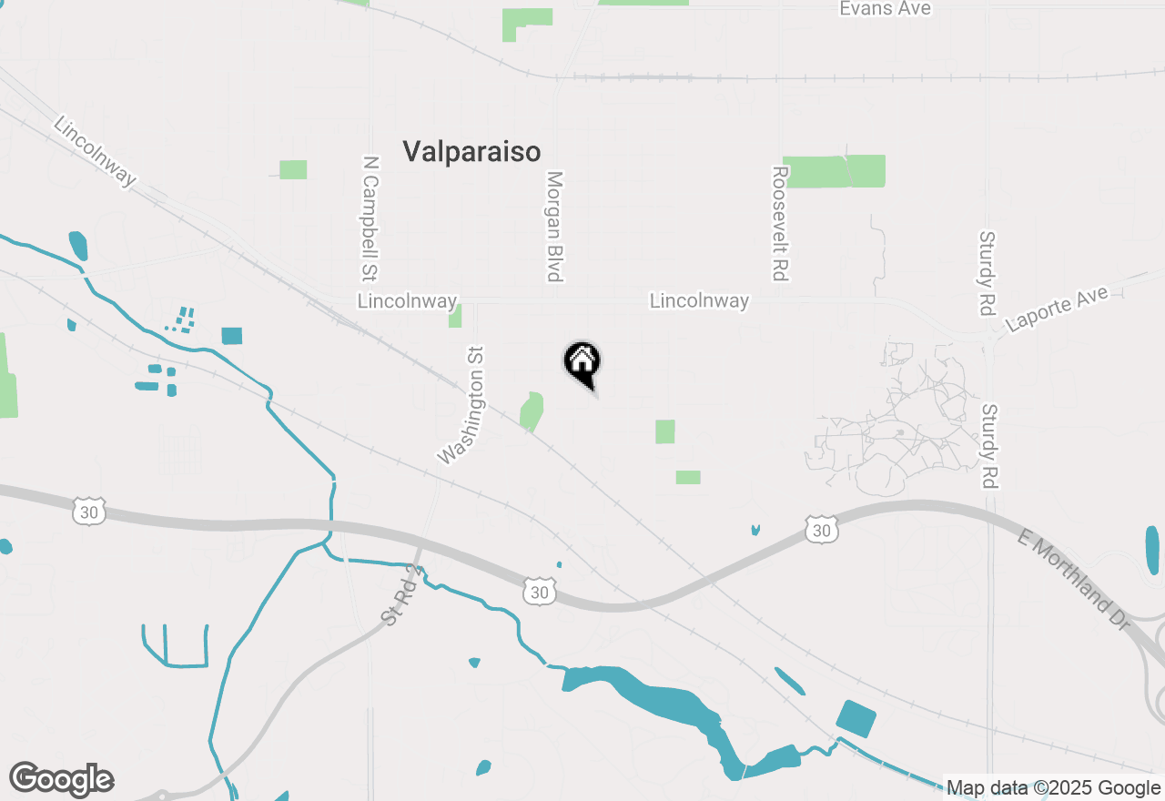 Map of 355 Valparaiso Street, Valparaiso, IN 46383