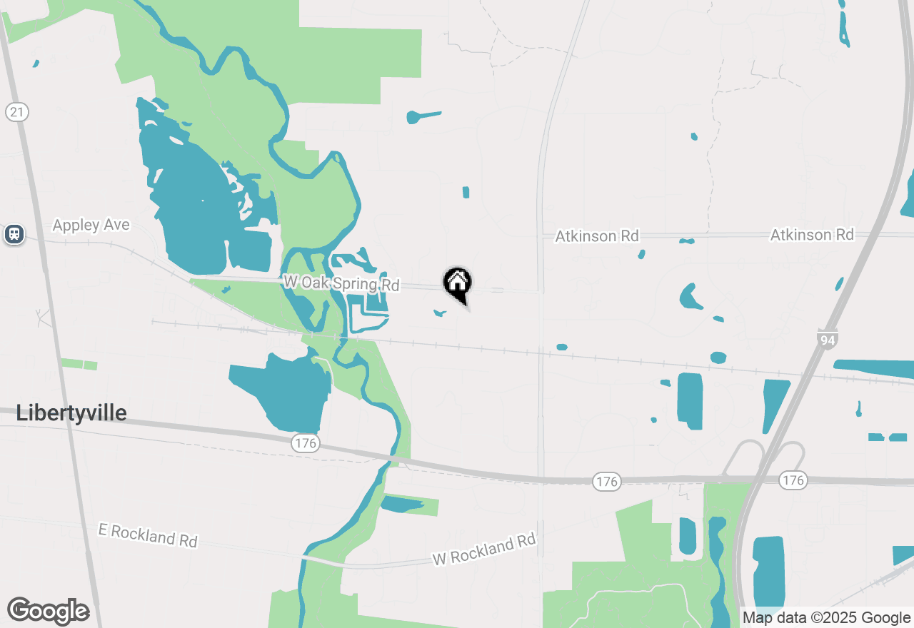 Map of 608 Old Hickory Lane, Libertyville, IL 60048