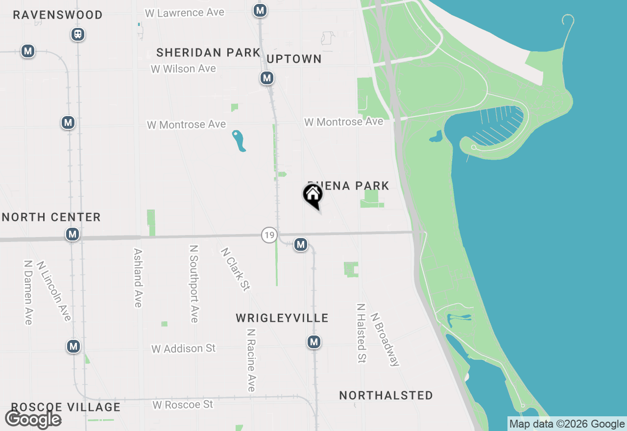 Map of 968 W Cuyler Avenue, Chicago, IL 60613