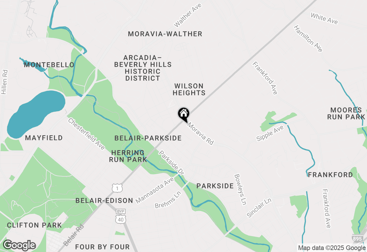 Map of 4202 Stanwood Avenue, Baltimore, MD 21206