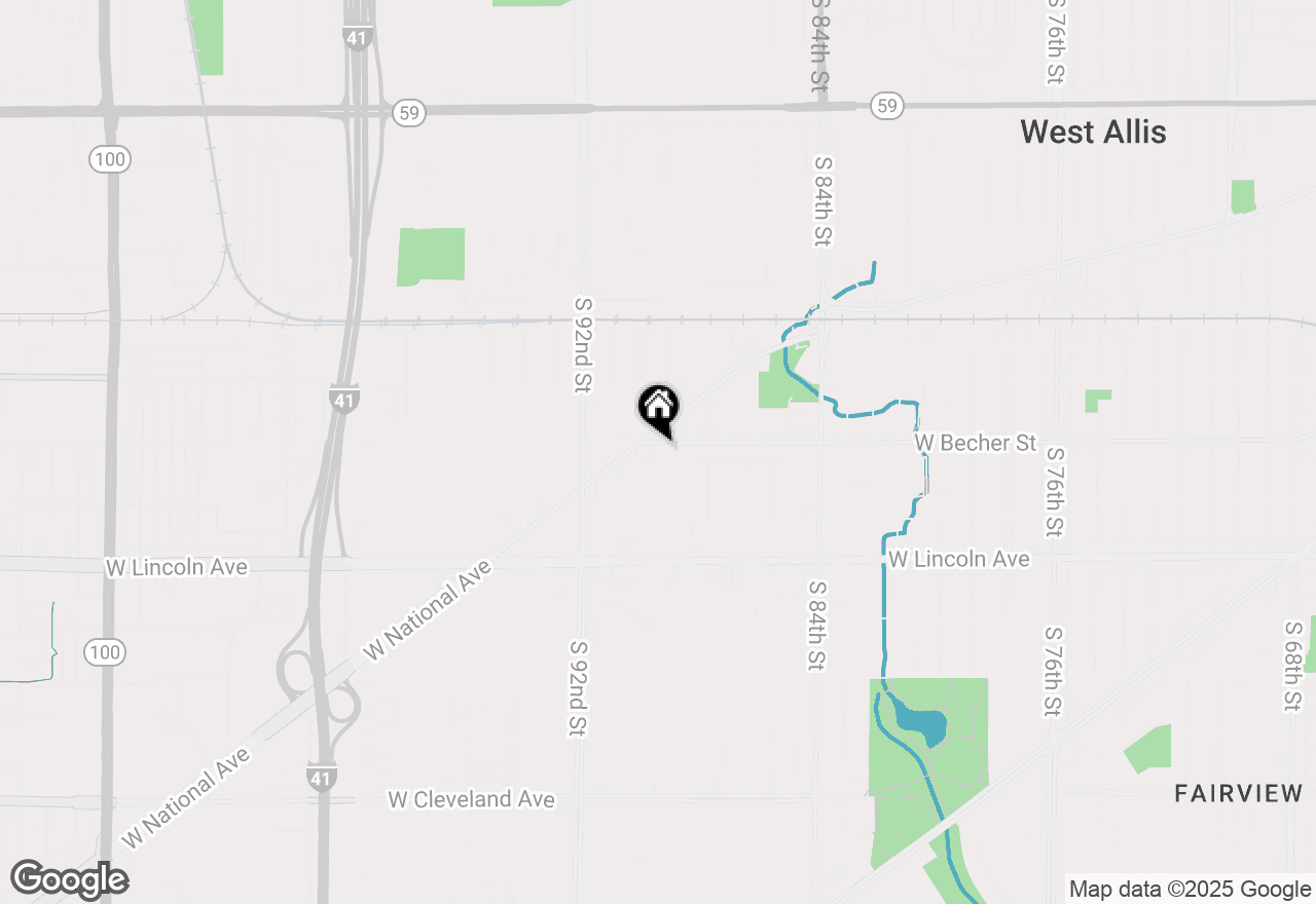 Map of 8915 W Becher St, West Allis, WI 53227