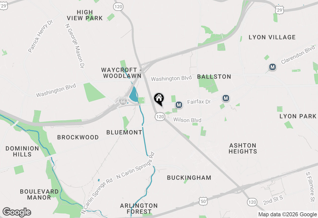 Map of 851 N Glebe Road #1405, Arlington, VA 22203