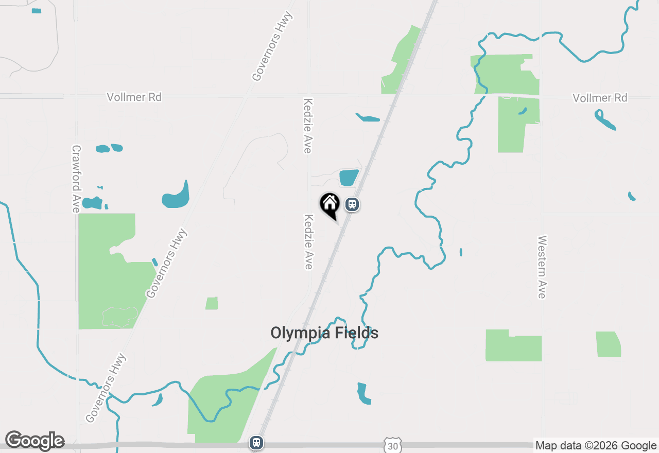 Map of 20319 Harding Avenue, Olympia Fields, IL 60461