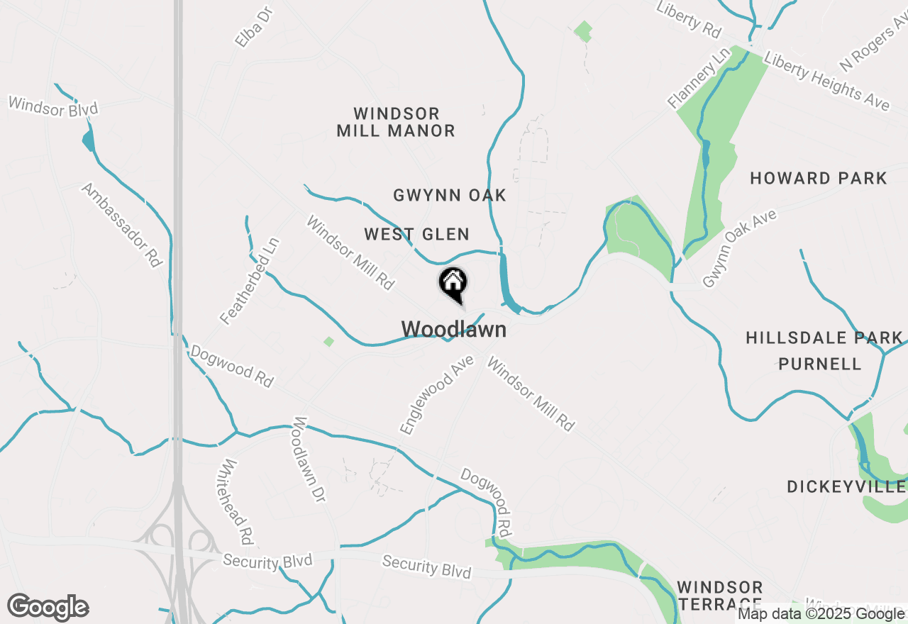 Map of 2112 Woodlawn Drive, Baltimore, MD 21207