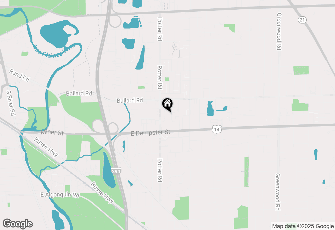 Map of 9382 Landings Lane #204, Des Plaines, IL 60016