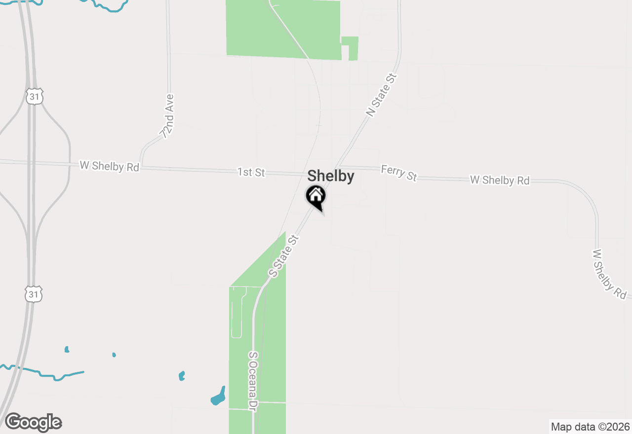 Map of 55 Grant Street, Shelby, MI 49455