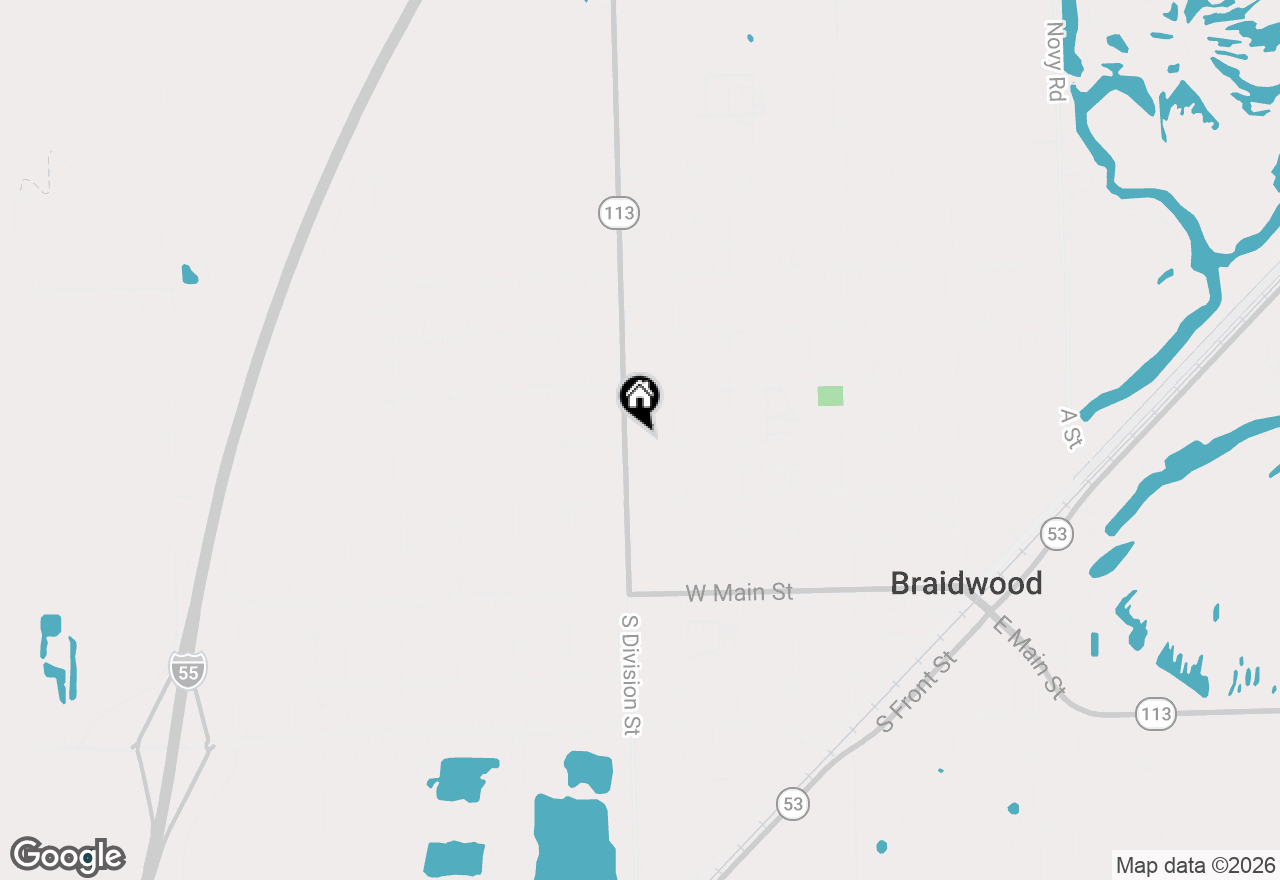 Map of 466 W 2nd Street, Braidwood, IL 60408