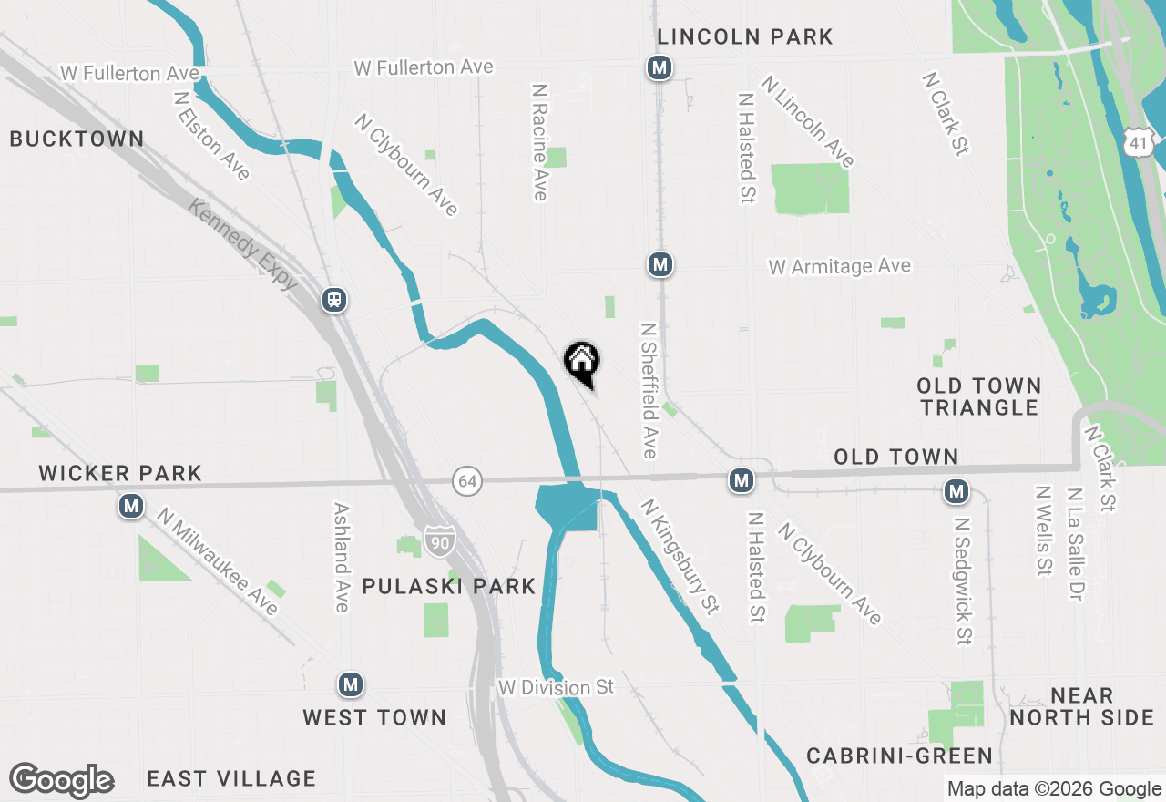 Map of 1750 N Kingsbury Street, Chicago, IL 60614