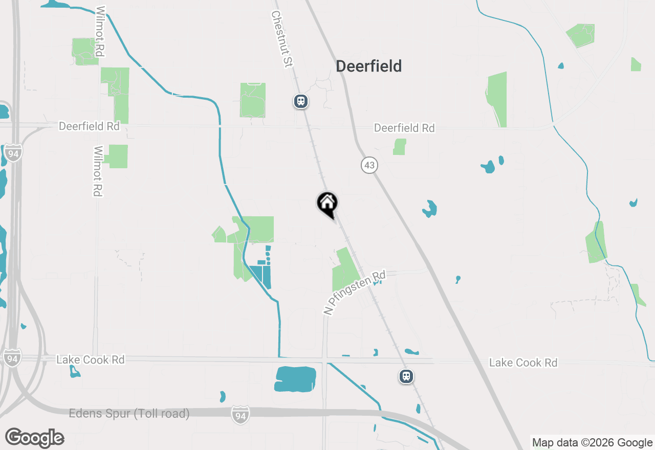 Map of 451 Elm Street #2F, Deerfield, IL 60015