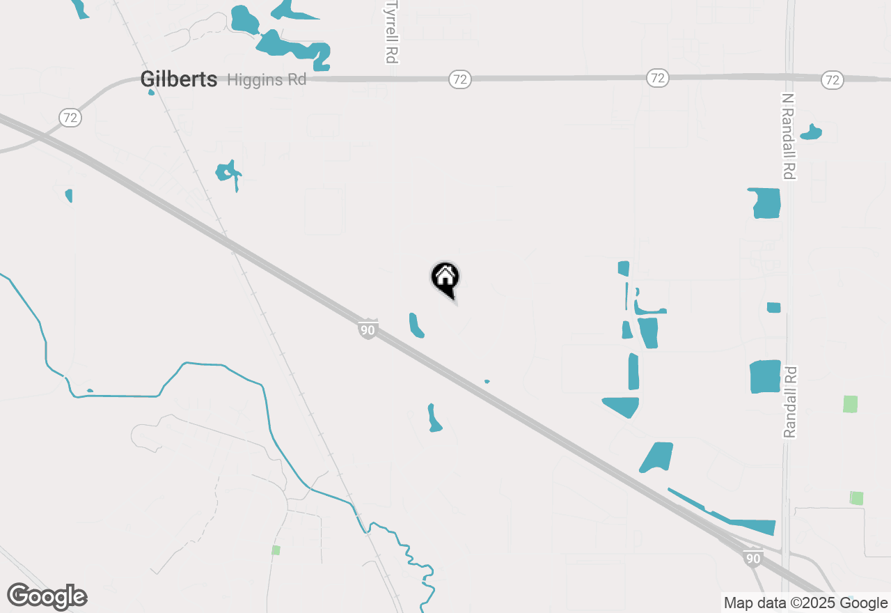 Map of 377 Pierce Street, Gilberts, IL 60136