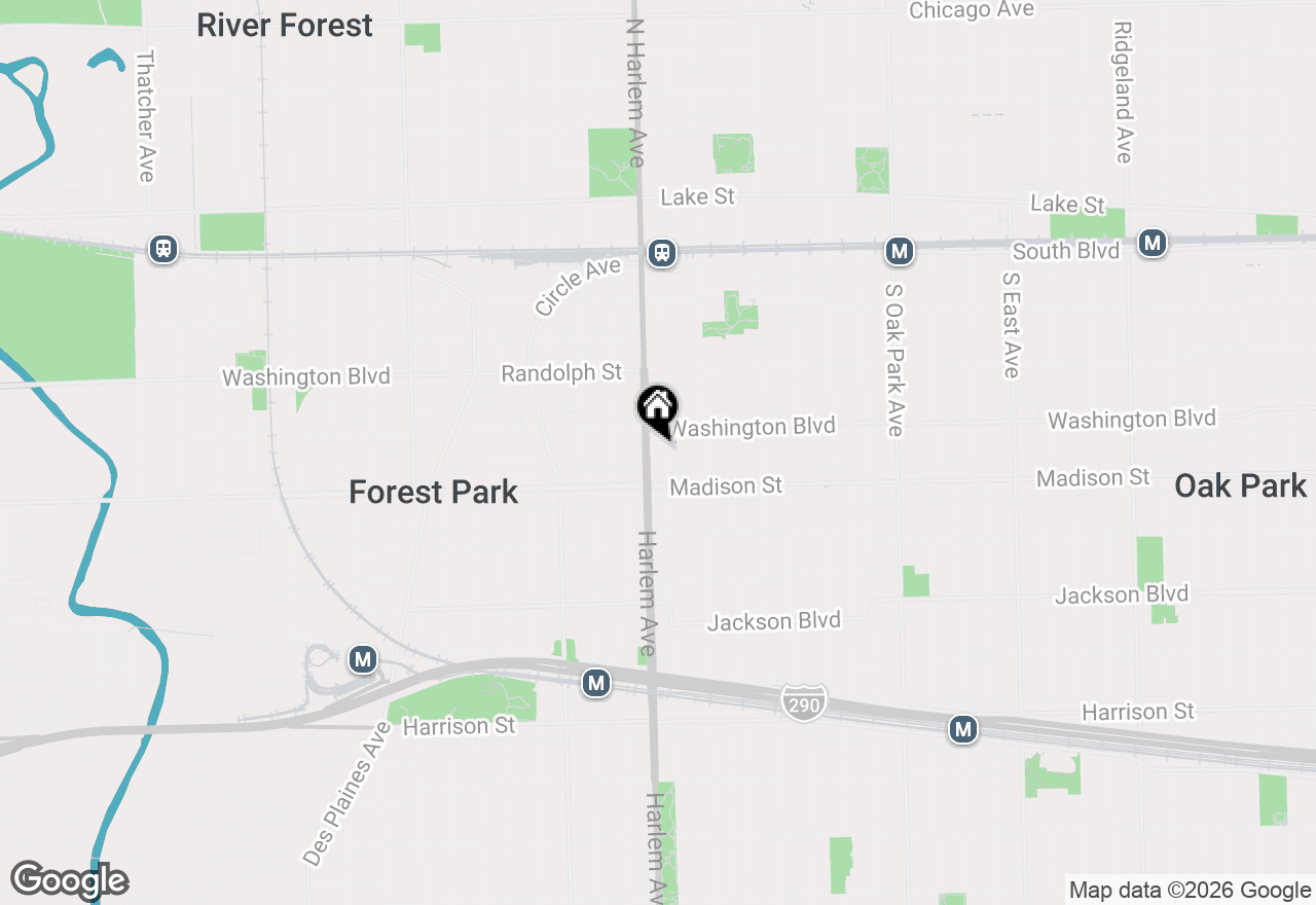 Map of 415 S Maple Avenue #503, Oak Park, IL 60302