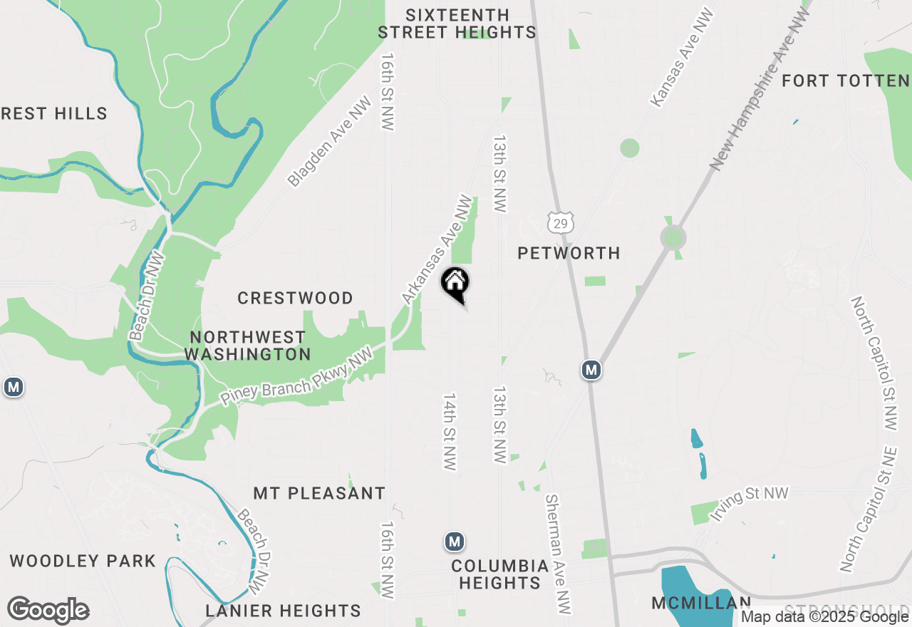 Map of 3933 14th Street Nw #8, Washington, DC 20011