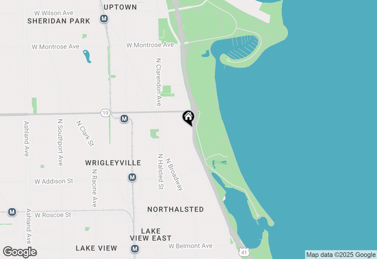 Map of 3800 N Lake Shore Drive #1B, Chicago, IL 60613