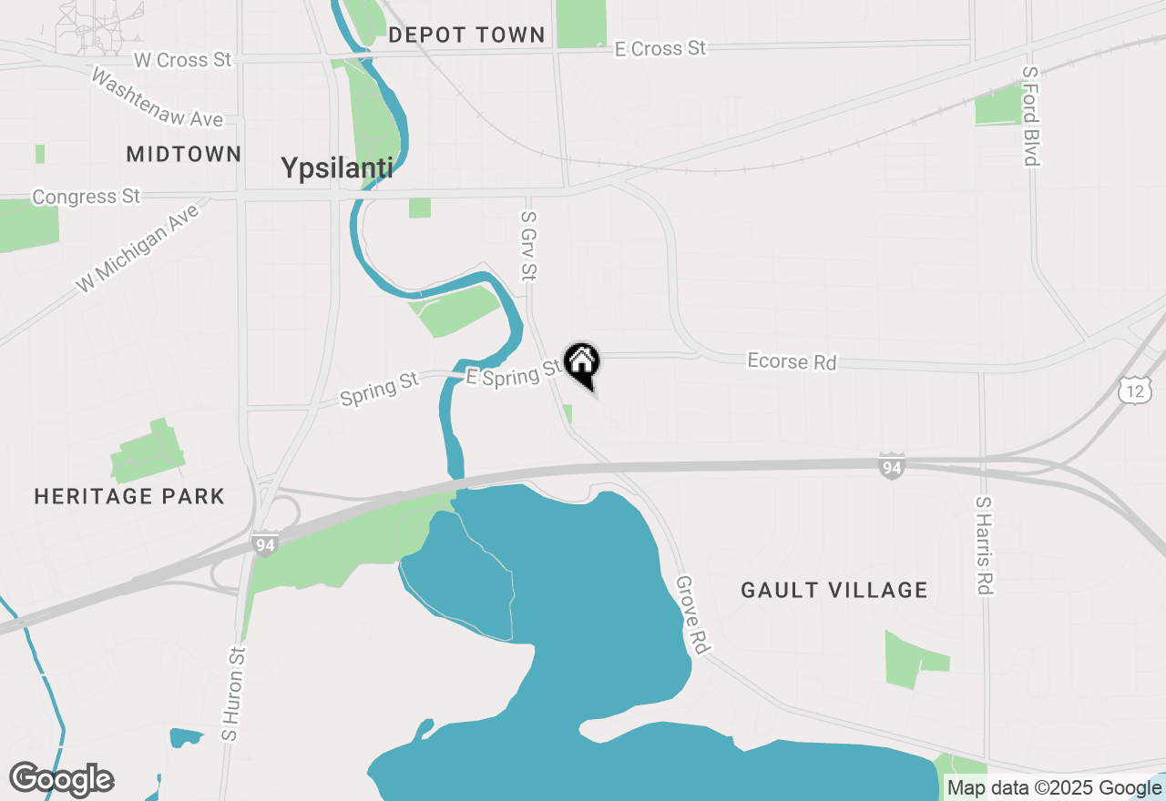Map of 321 S Prospect St Street, Ypsilanti, MI 48198