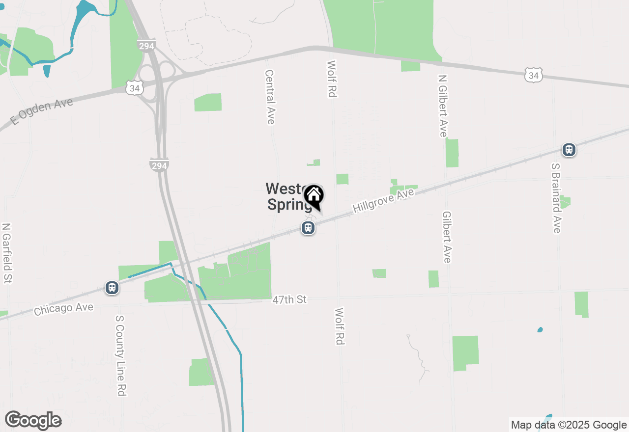 Map of (Address confidential), Western Springs, Illinois 60558