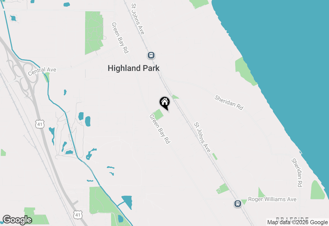 Map of 1295 Glencoe Avenue, Highland Park, IL 60035