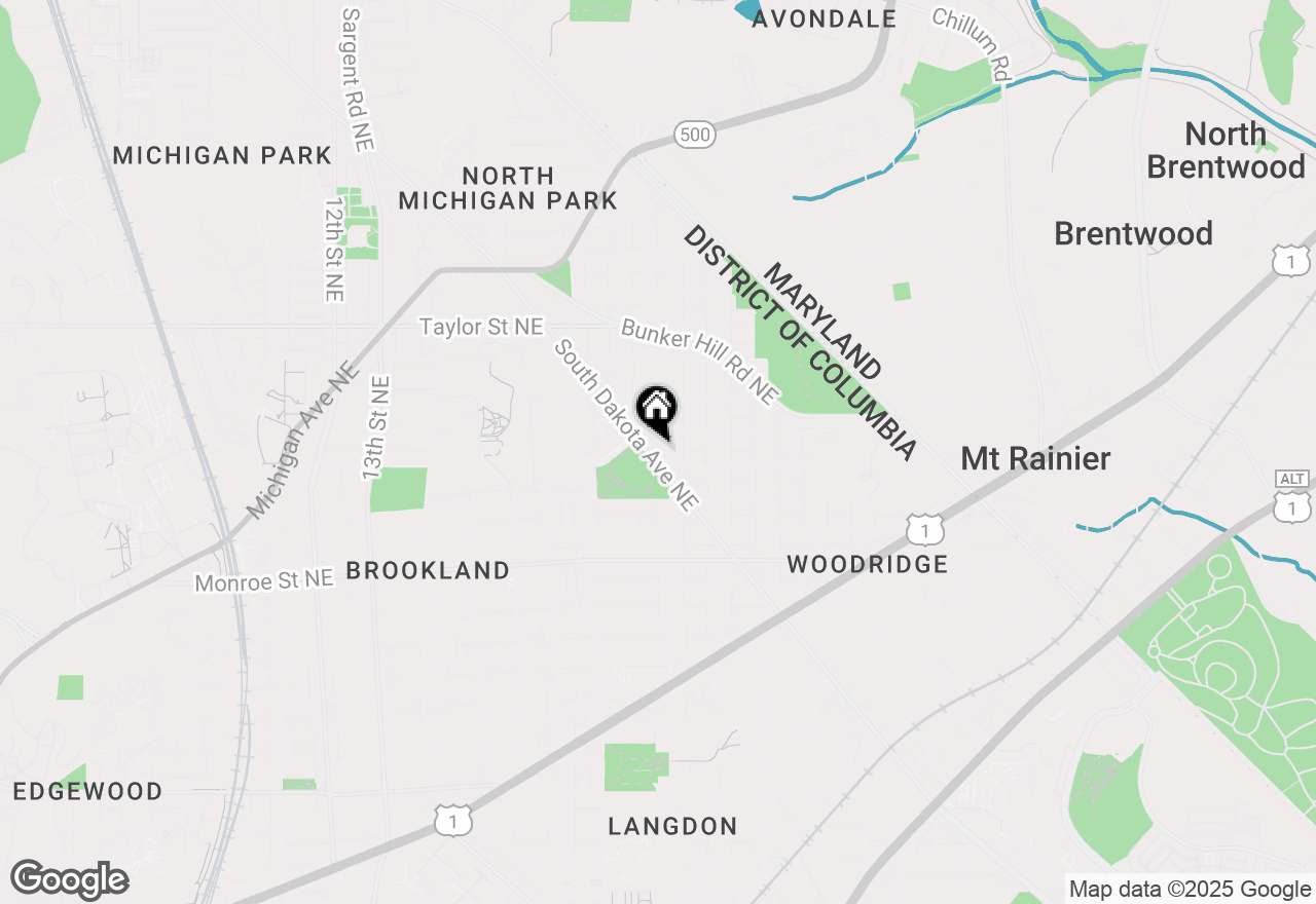 Map of 3811 South Dakota Avenue Ne, Washington, DC 20018