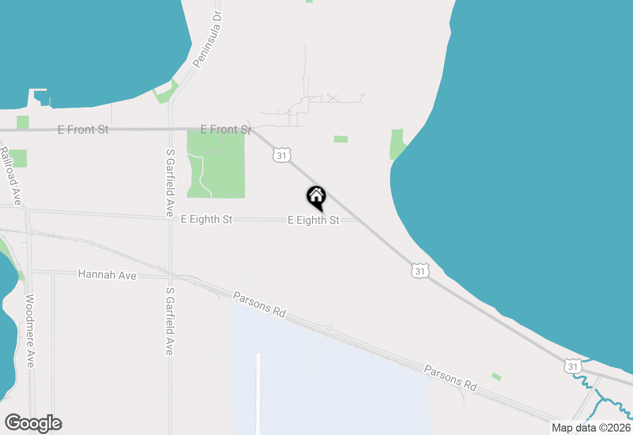 Map of 1825 E Eighth Street, Traverse City, MI 49686