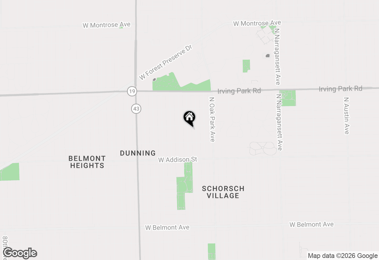 Map of 3747 N Newland Avenue, Chicago, IL 60634