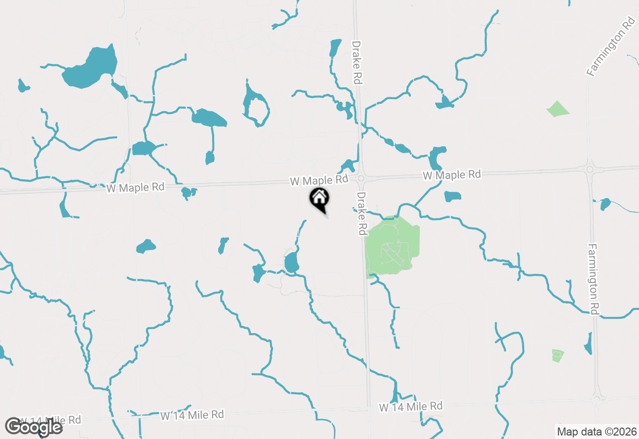 Map of 6600 Ridgefield Circle, West Bloomfield, MI 48322