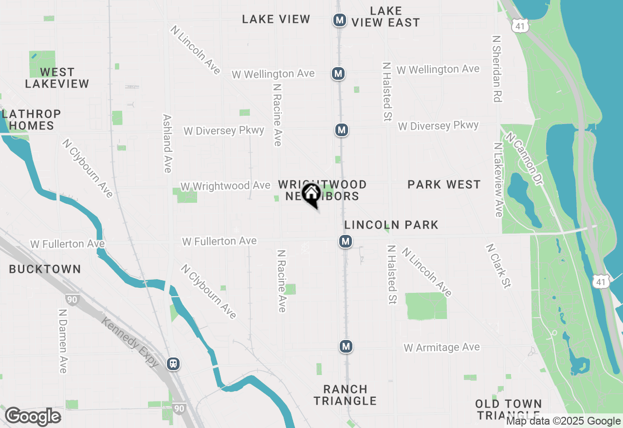 Map of 2455 N Seminary Avenue #3, Chicago, IL 60614