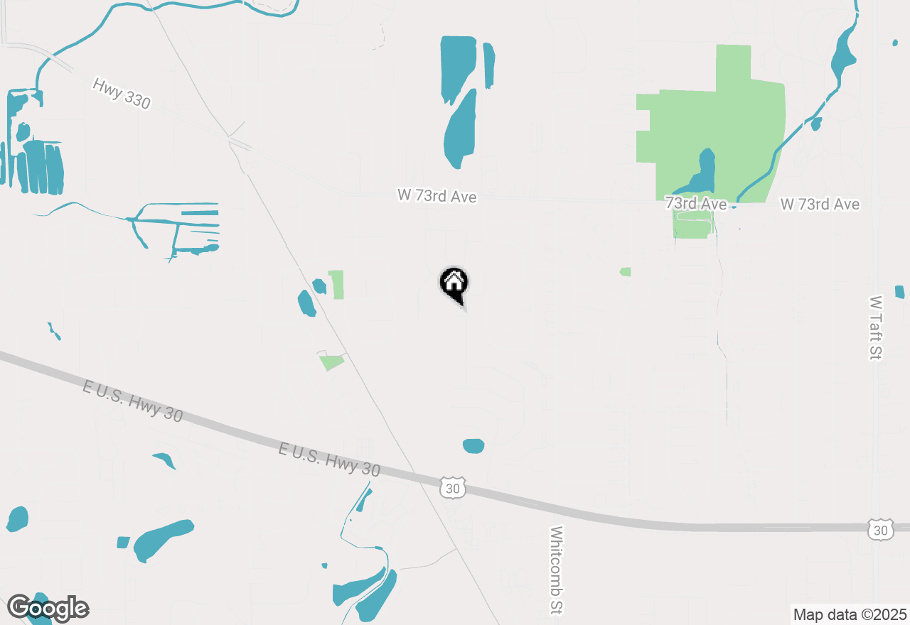 Map of 4488 75th Court, Merrillville, IN 46410