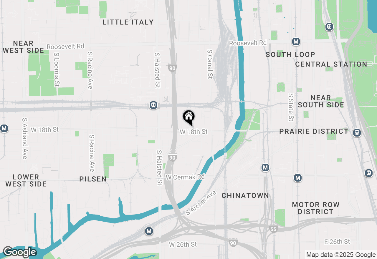 Map of 606 W 18th Street #6, Chicago, IL 60616