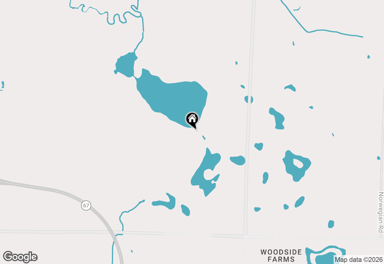Map of N73W36388 S Shore Dr, Oconomowoc, WI 53066