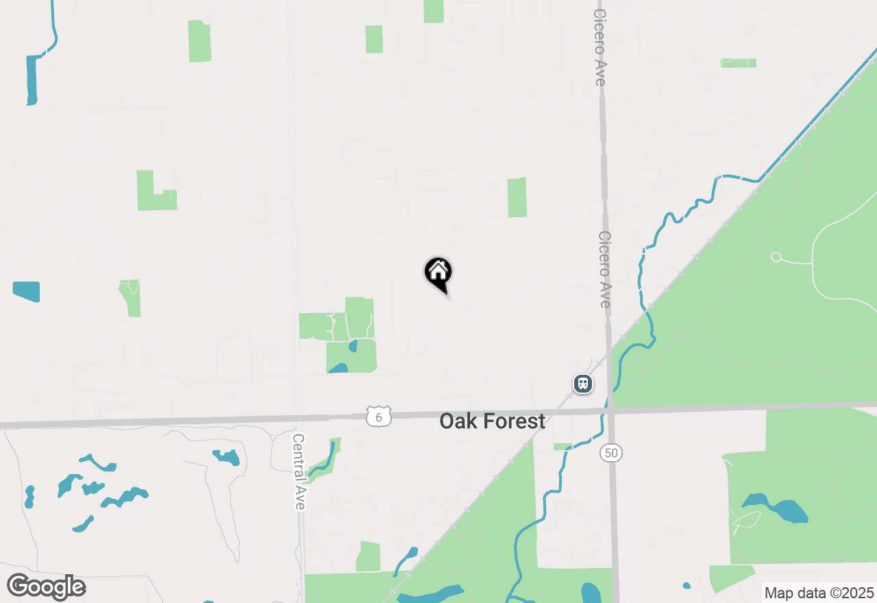 Map of 15601 Latrobe Avenue, Oak Forest, IL 60452