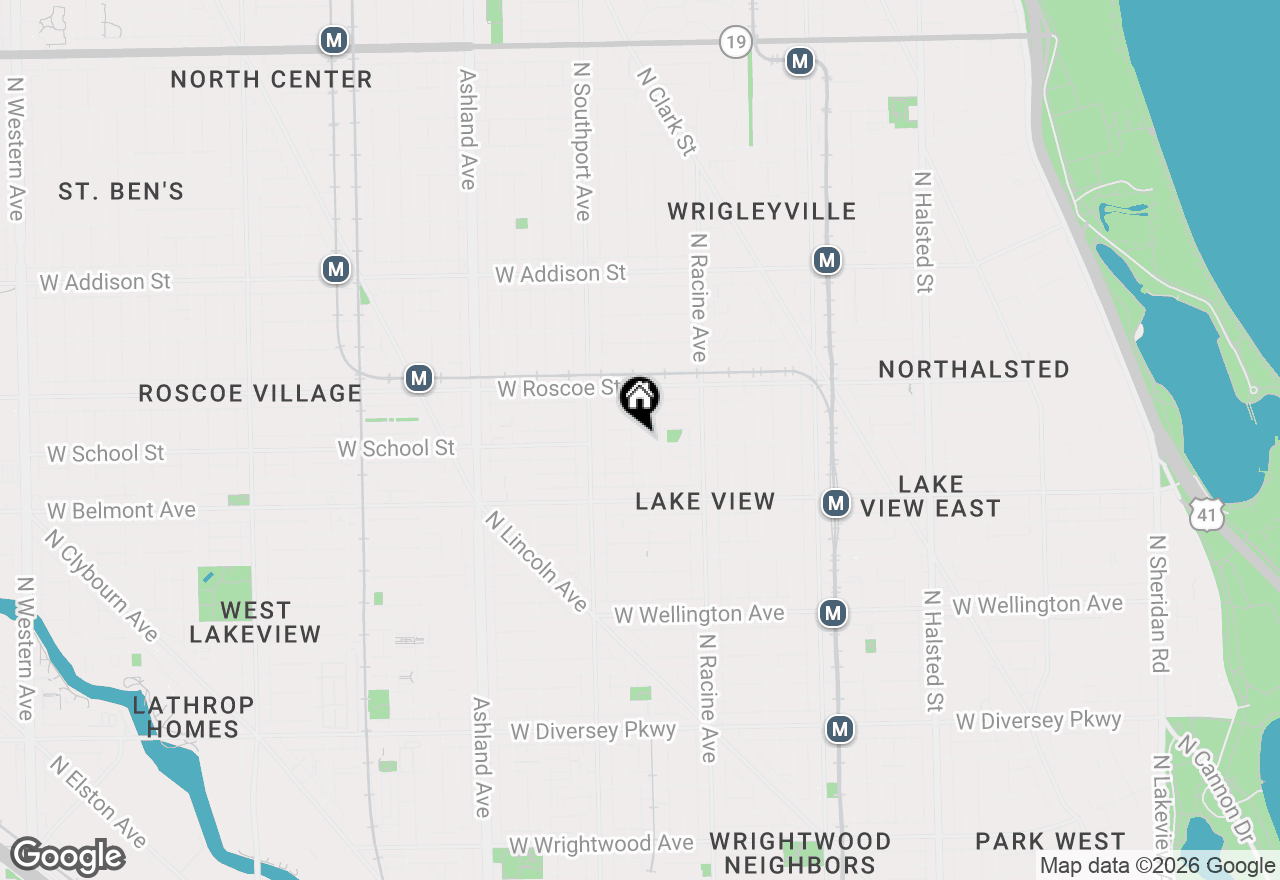 Map of 3300 N Lakewood Avenue #1, Chicago, IL 60657
