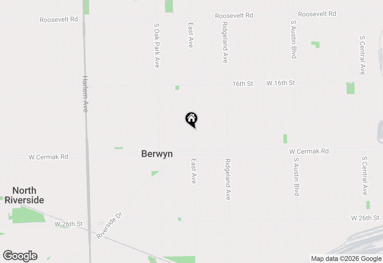 Map of 1932 East Avenue, Berwyn, IL 60402