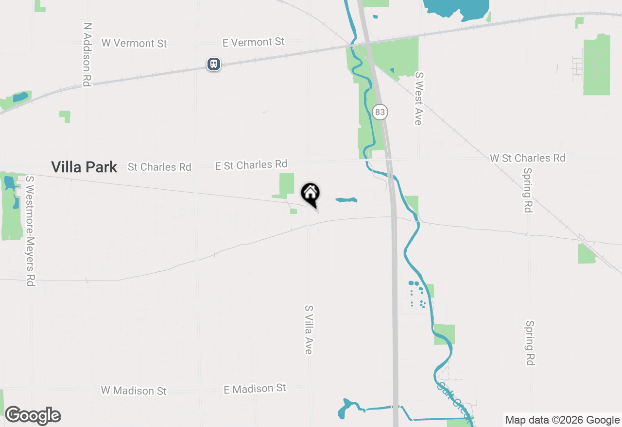 Map of 169 S Villa Avenue, Elmhurst, IL 60126