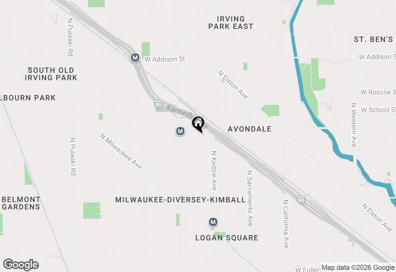 Map of 3137 N Spaulding Avenue, Chicago, IL 60618