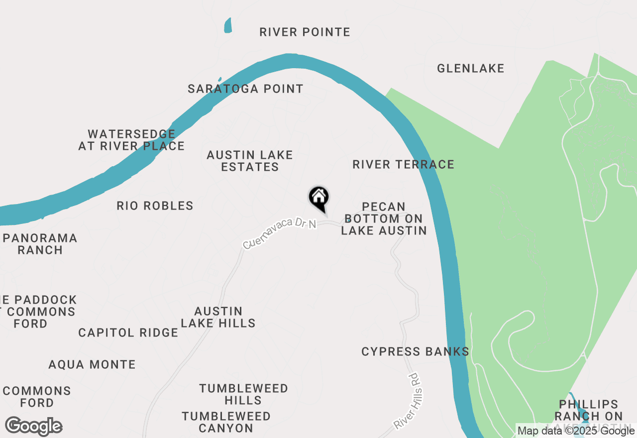 Map of 2304 N Cuernavaca Dr, Austin, TX 78733