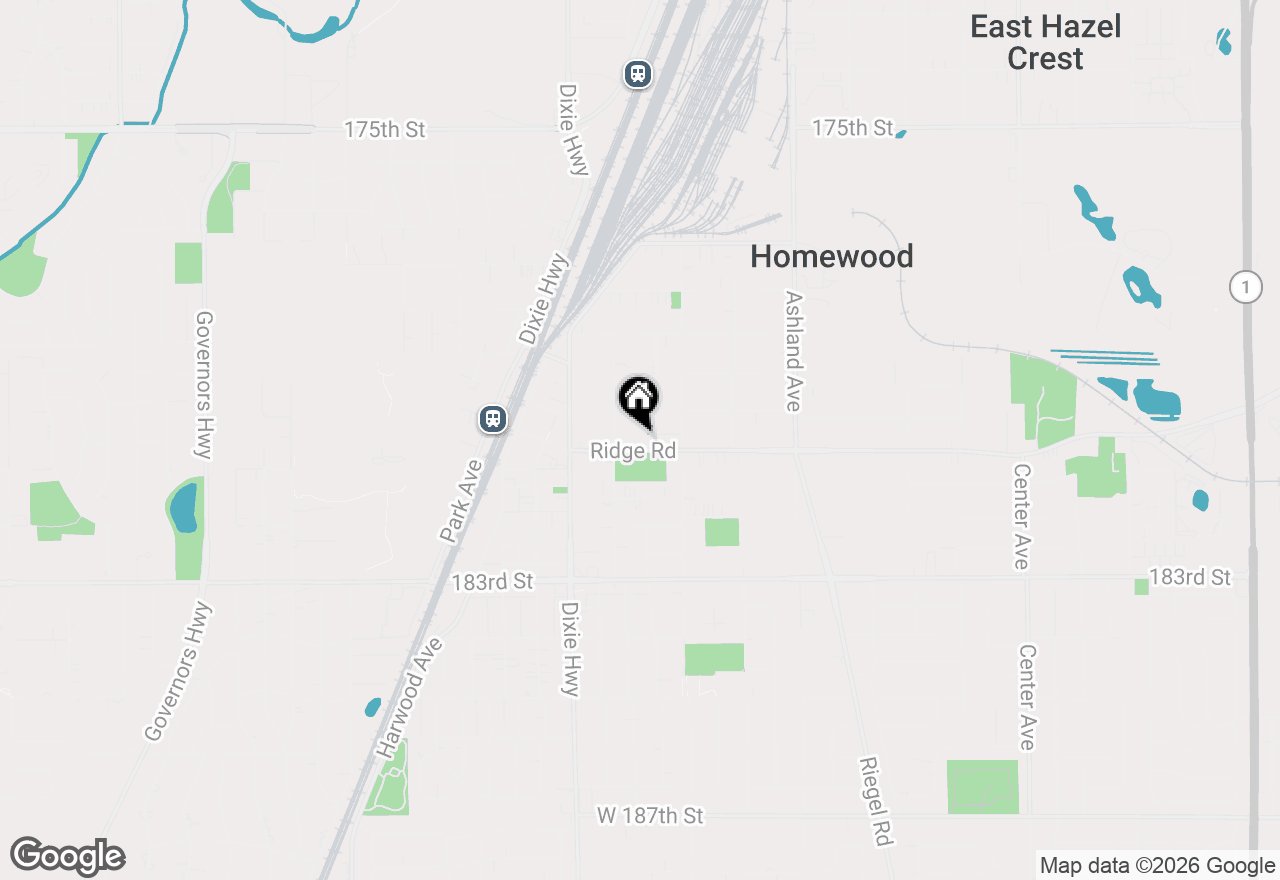 Map of 1820 Ridge Road #214, Homewood, IL 60430