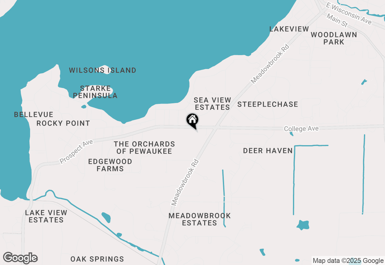 Map of N26W26729 Prospect Ave, Pewaukee, WI 53072