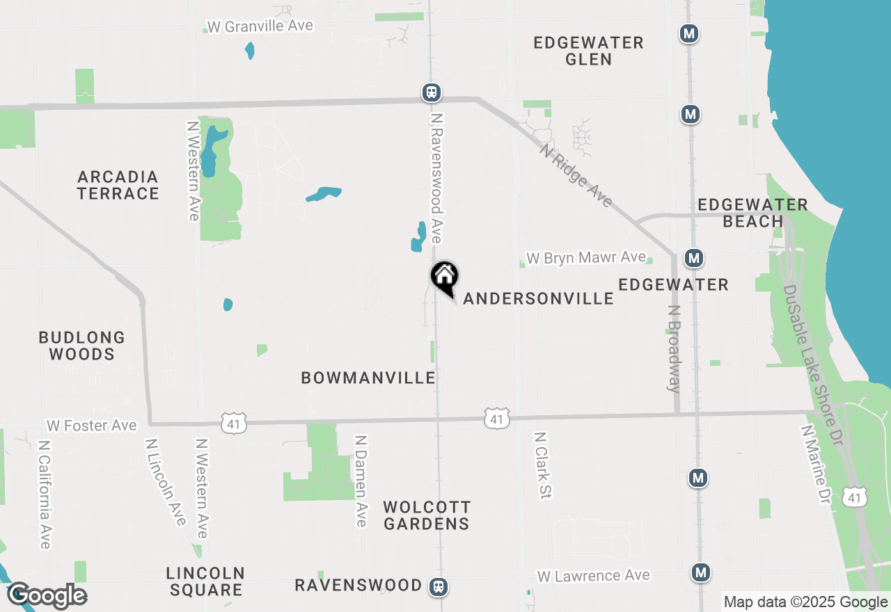 Map of 5455 N Ravenswood Avenue #3N, Chicago, IL 60640