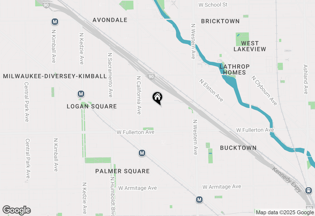 Map of 2643 W Logan Boulevard #3, Chicago, IL 60647