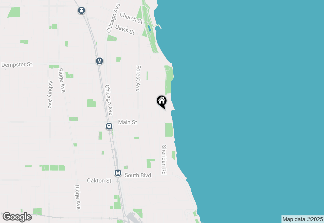 Map of 938 Edgemere Court, Evanston, IL 60202