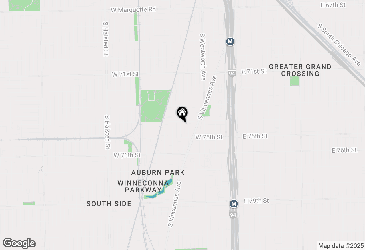 Map of 7413 S Harvard Avenue, Chicago, IL 60621