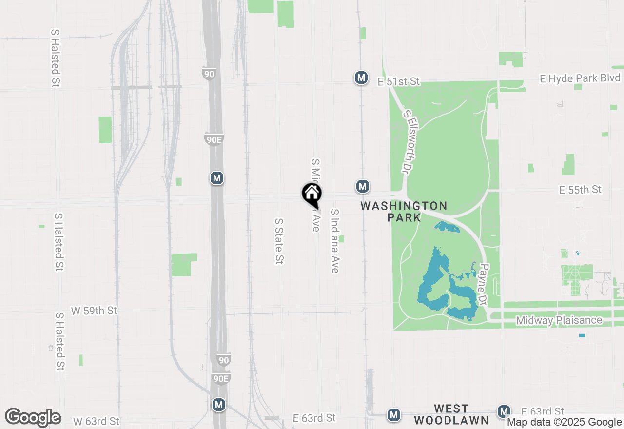 Map of 5530 S Michigan Avenue #1, Chicago, IL 60637