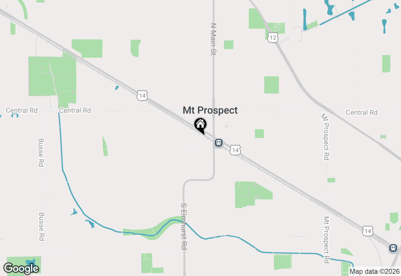 Map of 105 W Prospect Avenue, Mount Prospect, IL 60056